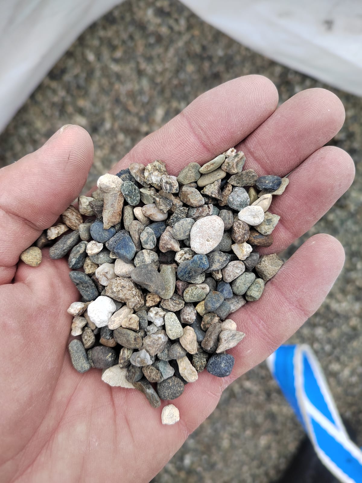  Галька речная окат (серая) фр.5-10 мм купить   в Краснодаре галька речная серая, серый, темно-серый, светло-серый, коричневый речная окатанная галька декоративная ландшатфная 4000 руб/т   фото 