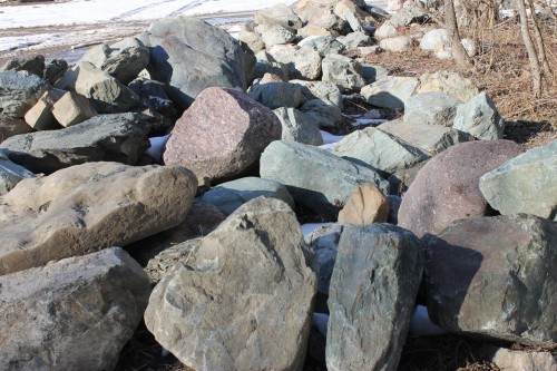  Гранит скальник (серо-зеленый) фр. 500-1500 мм.  купить в Краснодаре гранит мрамор  серый зеленый темно-серый глыба скальная колотая ландшафтная 7 500 руб/т   фото 