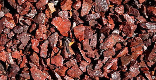  Щебень крошка красный (ЯШМА) фр. 5-10 мм.  купить  в Краснодаре крошка каменная яшмы красный, бордовый, темно-красный декоративная крошка ландшафтная каменная яшмоидная 6 600 руб/т   фото 