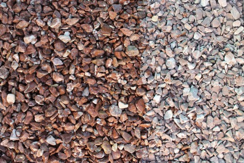  Розовая мраморная галька (щебень галтованный розовый) фр.10-20 мм.  купить  в Краснодаре мрамор розовый, красный ландшафтный декоративный окатанный округлый щебень 13500 руб/т   фото 